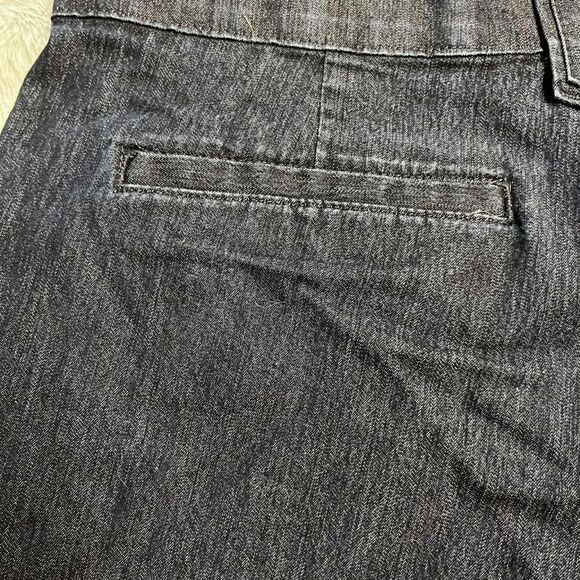 Lee Platinum Shorts Womens 10P Cut Off Blue Distressed Stretch 3" Rise Dark Wash - Picture 6 of 9